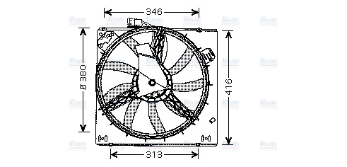 AVA Radiator Cooling Fan RT7526
