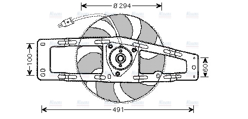 AVA Radiator Cooling Fan RT7535