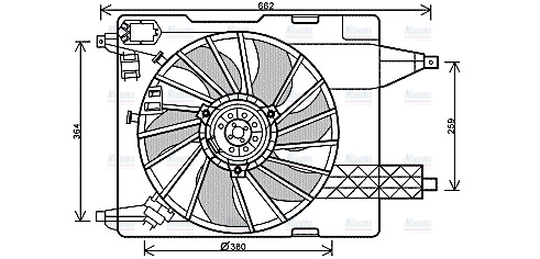AVA Radiator Cooling Fan RT7539