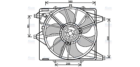 AVA Radiator Cooling Fan RT7541