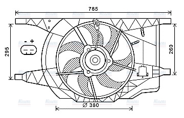 AVA Radiator Cooling Fan RT7546
