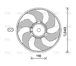 AVA Radiator Cooling Fan RT7567