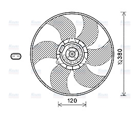 AVA Radiator Cooling Fan RT7604