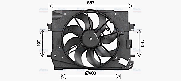 AVA Radiator Cooling Fan RT7662