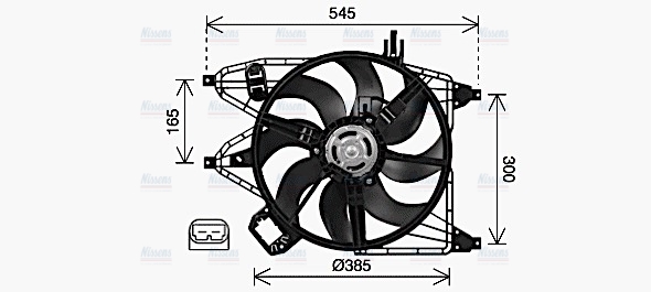 AVA Radiator Cooling Fan RT7670