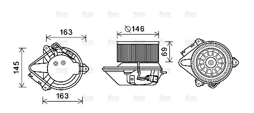 AVA Cabin Fan Blower Motor RT8584