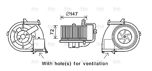 AVA Cabin Fan Blower Motor RT8593