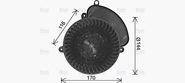 AVA Cabin Fan Blower Motor RT8671