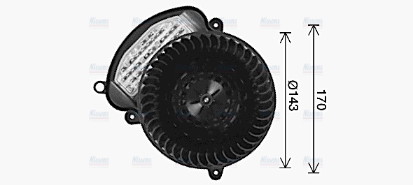 AVA Cabin Fan Blower Motor RT8677