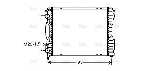AVA Coolant Radiator RTA2129
