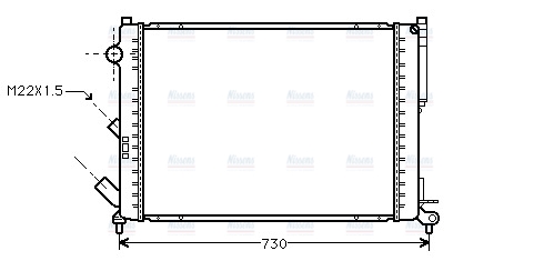 AVA Coolant Radiator RTA2165