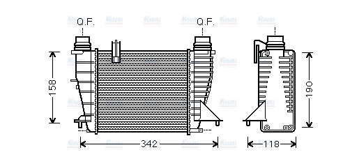 AVA Charge Air Intercooler RTA4553