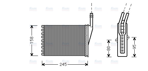 AVA Cabin Heater Core RTA6249