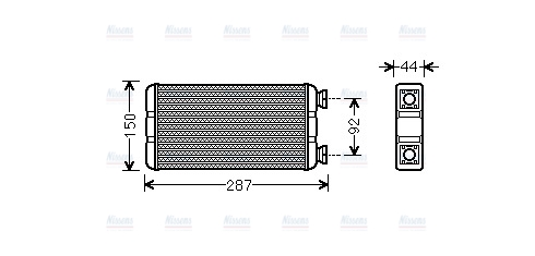 AVA Cabin Heater Core RTA6457