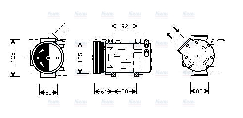AVA Aircon Compressor RTAK255