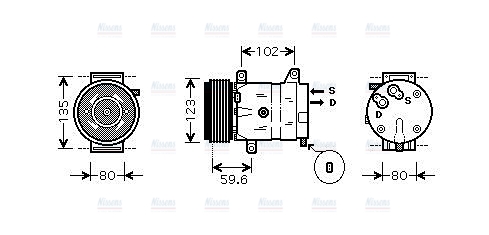 AVA Aircon Compressor RTAK345
