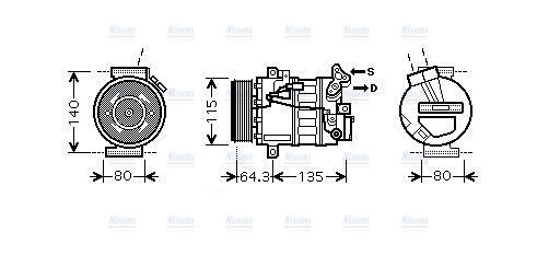 AVA Aircon Compressor RTAK394