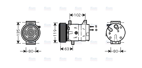 AVA Aircon Compressor RTAK440