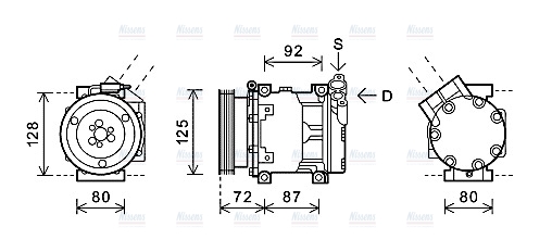 AVA Aircon Compressor RTAK479