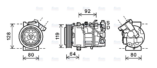 AVA Aircon Compressor RTAK492