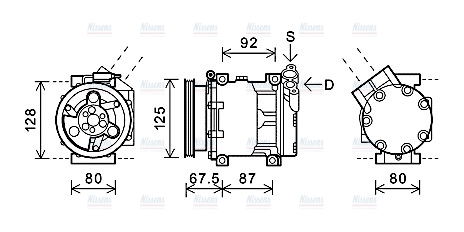 AVA Aircon Compressor RTAK619