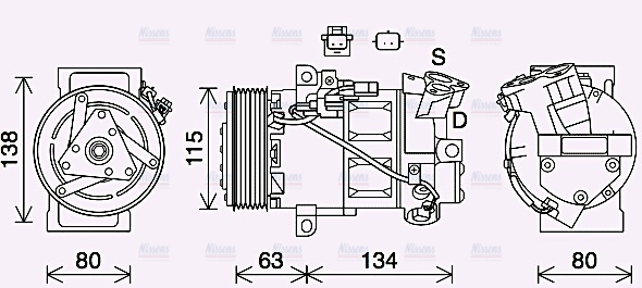 AVA Aircon Compressor RTAK640