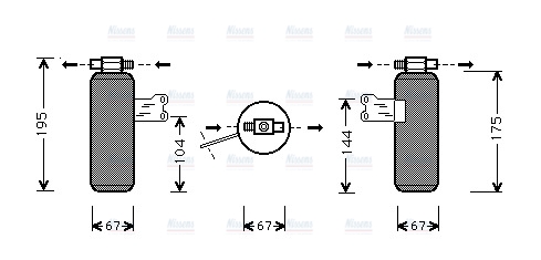 AVA Aircon Receiver dryer RTD027