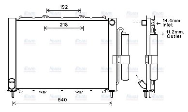 AVA Coolant Radiator RTM497