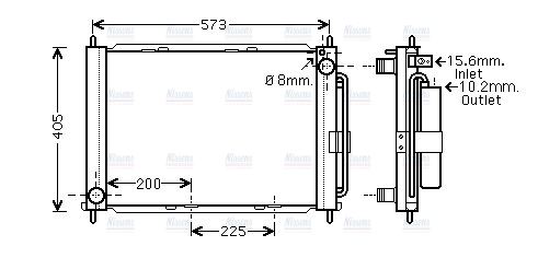 AVA Coolant Radiator RTM499