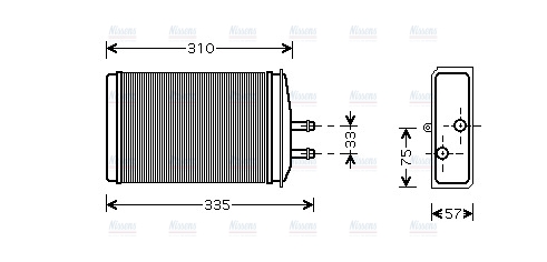 AVA Cabin Heater Core SA6016