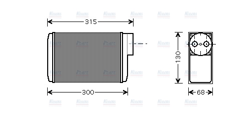 AVA Cabin Heater Core SA6017