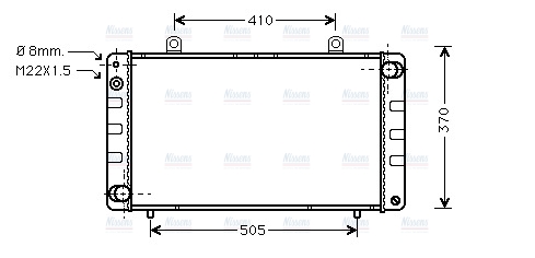 AVA Coolant Radiator SB2003
