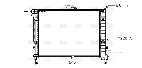 AVA Coolant Radiator SB2006
