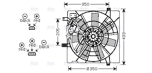 AVA Radiator Cooling Fan SB7501