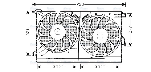 AVA Radiator Fan SB7502