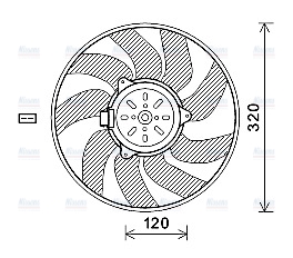 AVA Radiator Cooling Fan SB7504