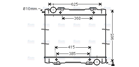 AVA Coolant Radiator SC2027N