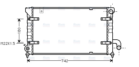 AVA Coolant Radiator STA2028