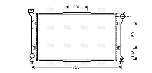 AVA Coolant Radiator SU2036