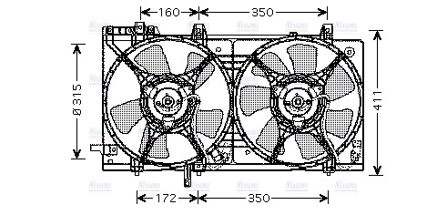 AVA Radiator Fan SU7512