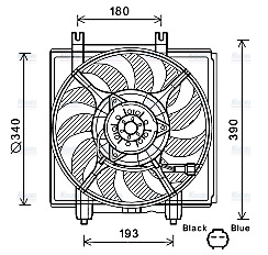 AVA Radiator Fan SU7515