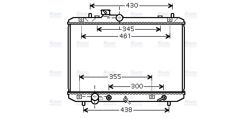 AVA Coolant Radiator SZ2098