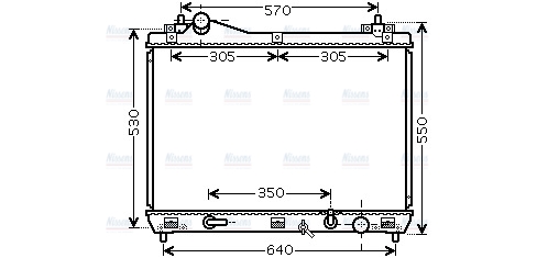 AVA Coolant Radiator SZ2102