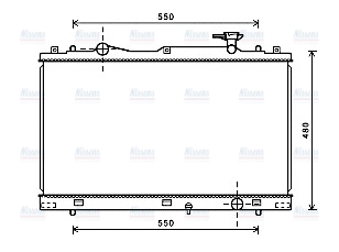 AVA Coolant Radiator SZ2127