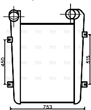 AVA Charge Air Intercooler TA4003
