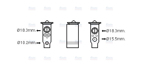 AVA Aircon Expansion Valve TO1672