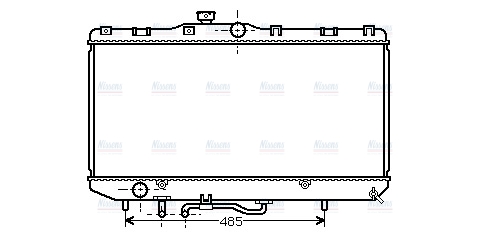 AVA Coolant Radiator TO2146