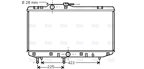 AVA Coolant Radiator TO2151