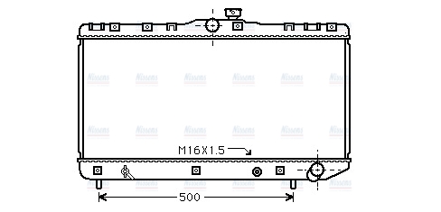 AVA Coolant Radiator TO2181
