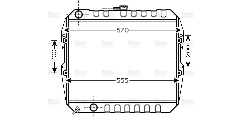 AVA Coolant Radiator TO2183